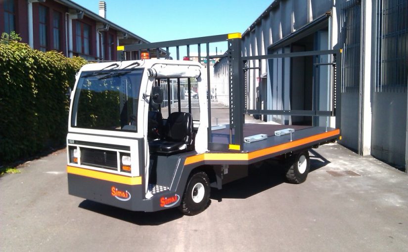 SIMAI Plattformwagen PE30A für Transport von Wagen und Eisenbahnachsen